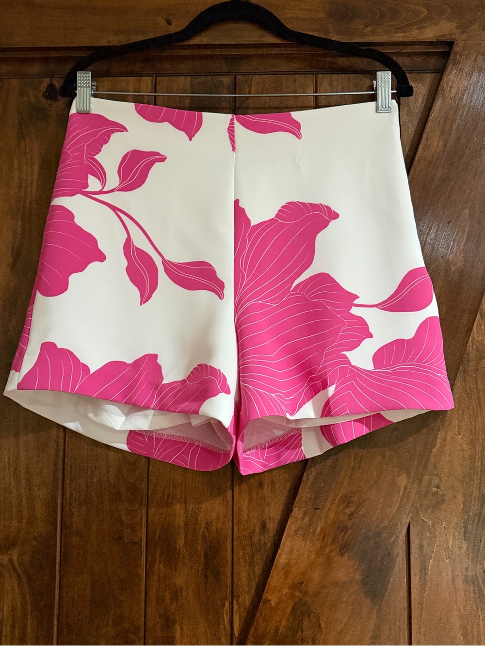 Ann Taylor Pink Rhododendron Print Bermuda Shorts - Picture 5 of 10